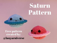 Free crochet pattern saturn