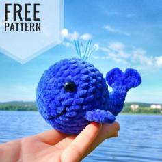 Free crochet pattern smiling whale