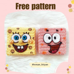 free crochet pattern SPONGEBOB