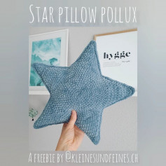 free crochet pattern star pillow pollux