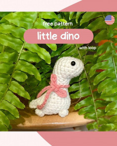 free crochet pattern the little dino