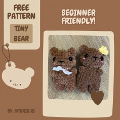 free crochet pattern tiny bear beginner friendly