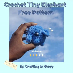 free crochet pattern tiny elephant