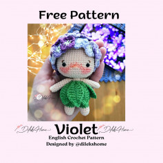 free crochet pattern violet doll