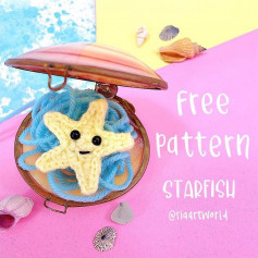 free crochet pattern yellow starfish