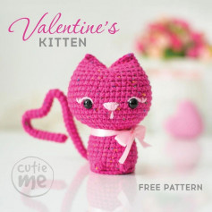 Free Pattern Amigurumi Valentines Kitten