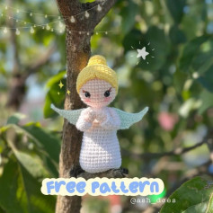 free pattern angel with blonde hair
