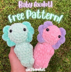 Free pattern baby axolotl