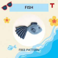 free pattern blue fish