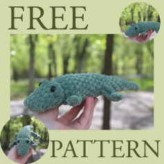 Free pattern crocodile