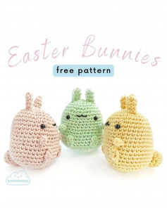 free pattern easter bunnies