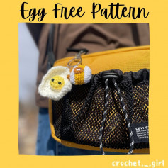 free pattern egg keychain