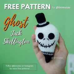 free pattern ghost jack skellington