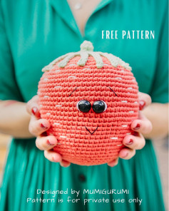 free pattern giant strawberry