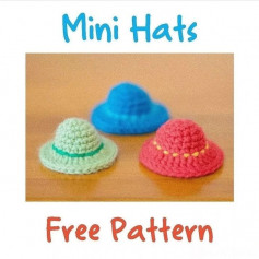 Free pattern mini hats