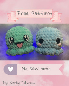 free pattern no sew octopus