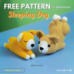 Free pattern sleeping dog