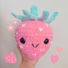 giant pink strawberry