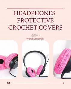 headphones protective crochet covers