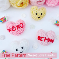 Heart crochet pattern xoxo