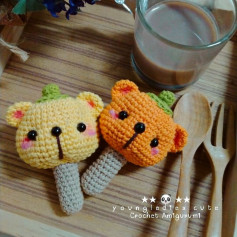 Little bear pumpkin crochet pattern