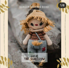 Lvcas the scarecrow crochet pattern