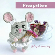 Pink ear crochet pattern