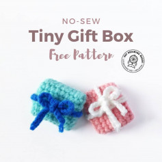 Small gift box crochet pattern