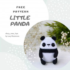White-headed panda crochet pattern.