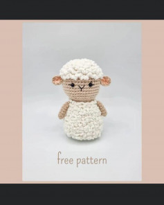 ambroise the sheep with white fur crochet pattern