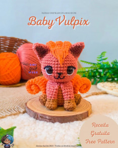 baby vulpix, the red nine-tailed fox