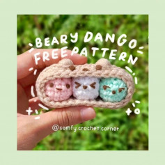 beary dango free crochet pattern