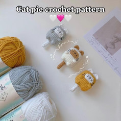 Cat pie crochet pattern