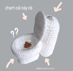 Chart móc len toilet