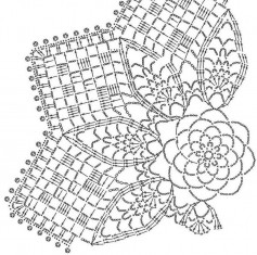 circle with beautiful decorative pattern crochet pattern