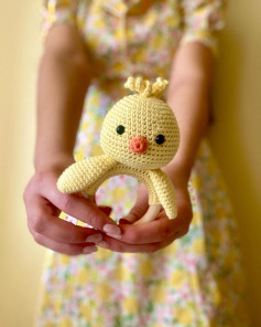 crochet pattern gold duck dice
