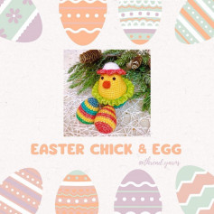 easter chick and egg crochet pattern