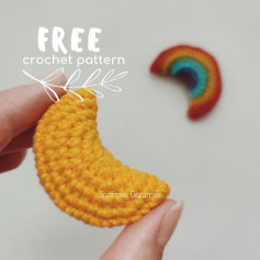 free crochet pattern a piece of orange.