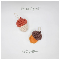 free crochet pattern acorn ornament