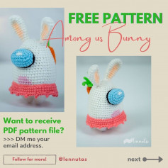free crochet pattern among us bunny