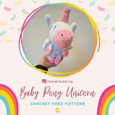 free crochet pattern baby pony unicorn