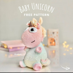 free crochet pattern baby unicorn