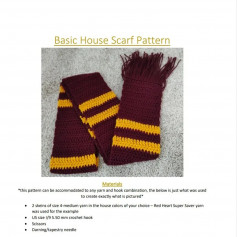 free crochet pattern basic house scarf