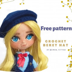 free crochet pattern beret hat