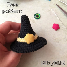 free crochet pattern black hat.