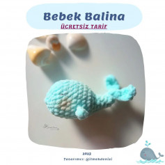 free crochet pattern blue whale.baby whale