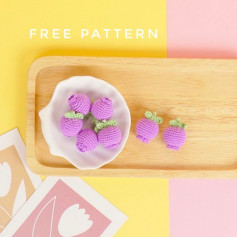 free crochet pattern blueberry fruit