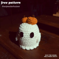 free crochet pattern boo the kawall halloween ghost