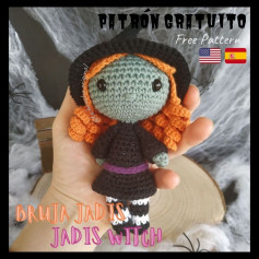 free crochet pattern bruja jadis witch
