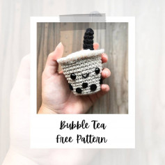 free crochet pattern bubble tea
